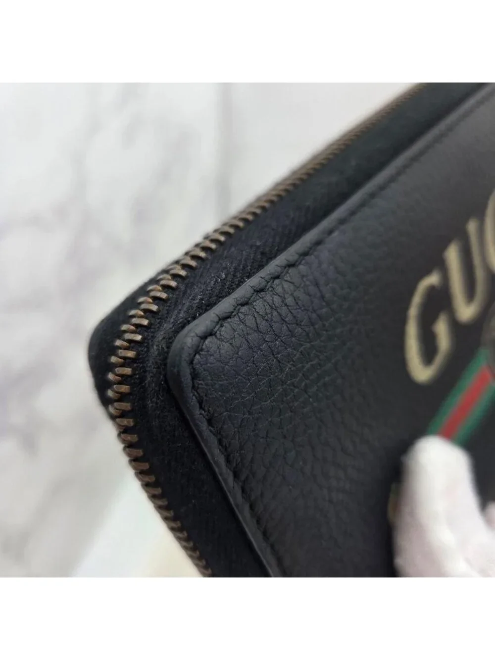 Gucci Logo Wallet Black Leather - Picture 5 of 15